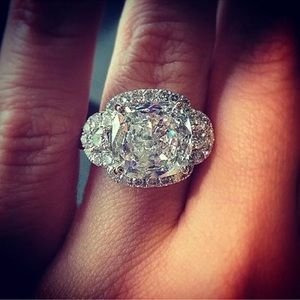 Silver Rings for Women Elegant Women Cubic Zirconia Jewelry